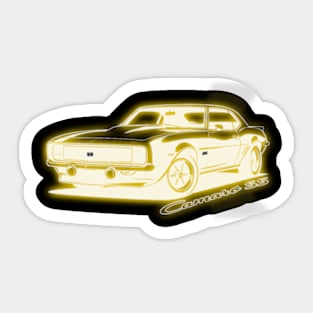 Chevrolet Camaro SS Classic - Glowing silhouette Sticker